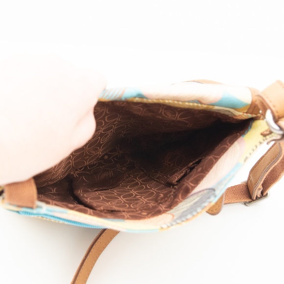 Fossil Crossbody Purse Modern Circles Scribble Colorful Crossbody Bag - Picture 5 of 8